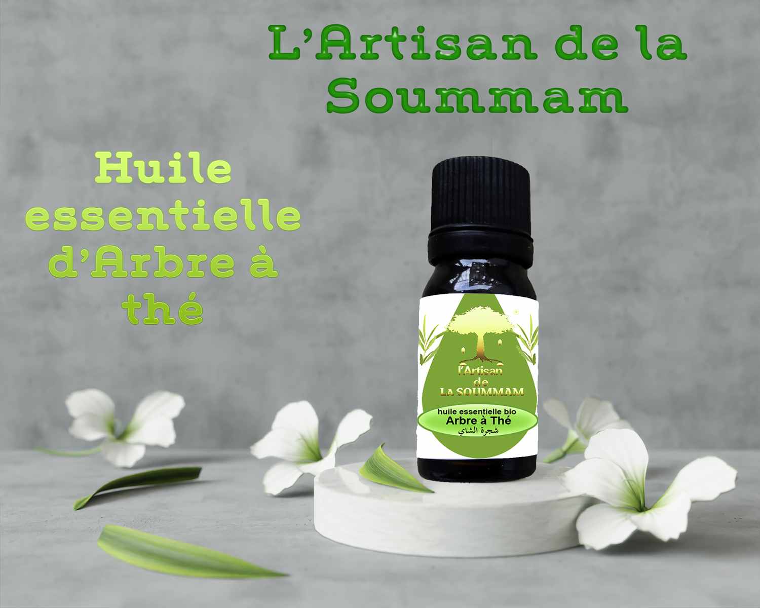 huile essentielle d'arbre à thé - l'artisan de la soummam